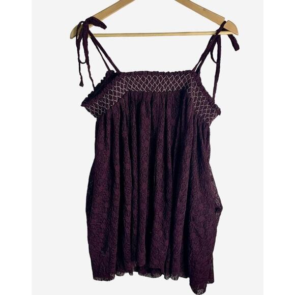 Free People Rule The World Sheer Sleep Romper Womens Size Large NWT $88 - Picture 10 of 14